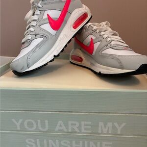 Women’s Nike White, Pink & Gray Air Max Sneakers